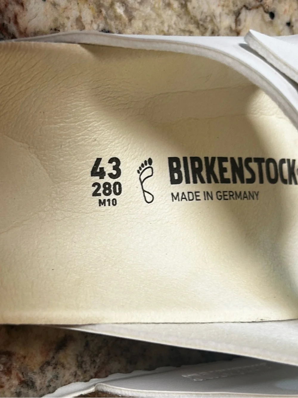 NIB Birkenstock White Arizona BS EVA Double-Strap Sandals Men’s 10